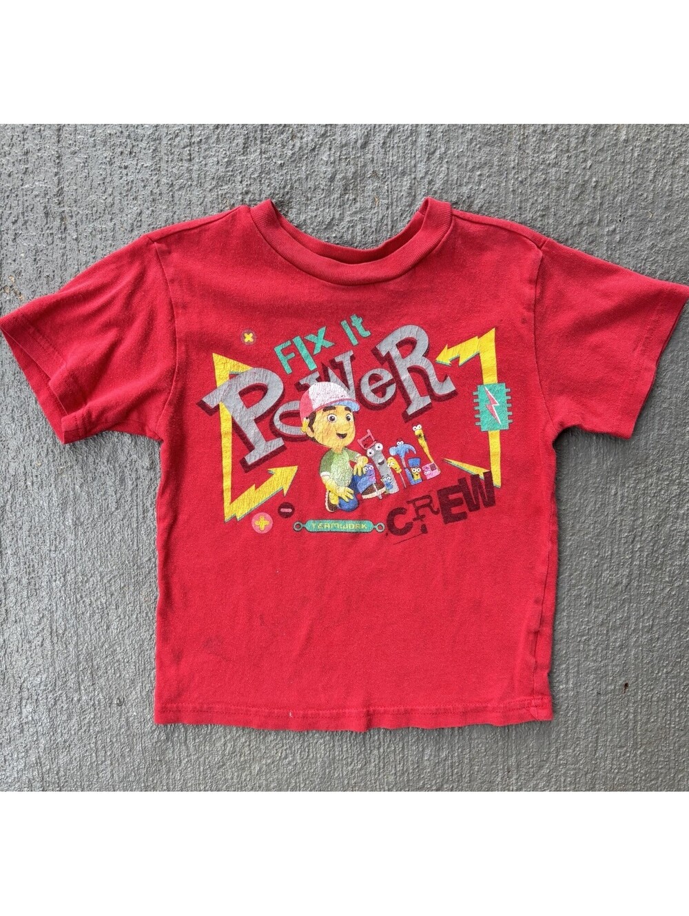 Handy Manny Disney Store Cartoon Graphic Shirt KIDS Shirt 2T- 3T 100% Cotton